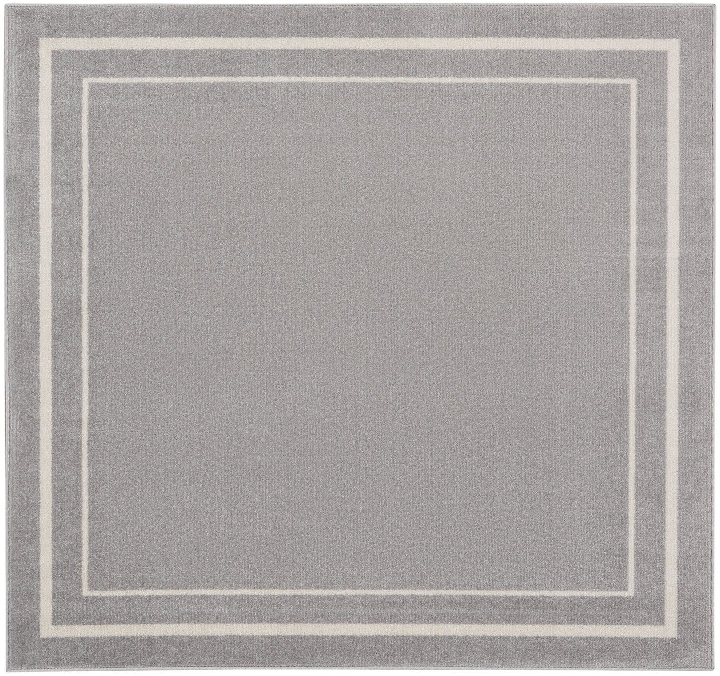 Nourison Nourison Essentials 5' x Square Grey/Ivory Contemporary Rug