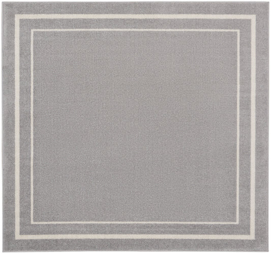 Nourison Nourison Essentials 5' x Square Grey/Ivory Contemporary Rug