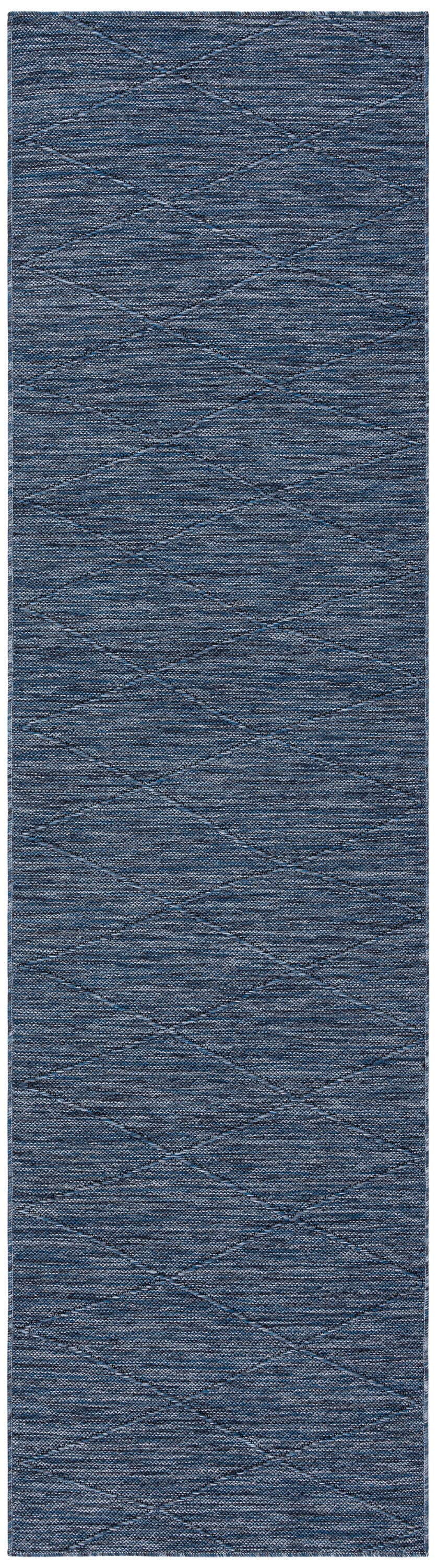 Nourison Washable Solutions 2'2" x 8' Navy Blue Modern Rug