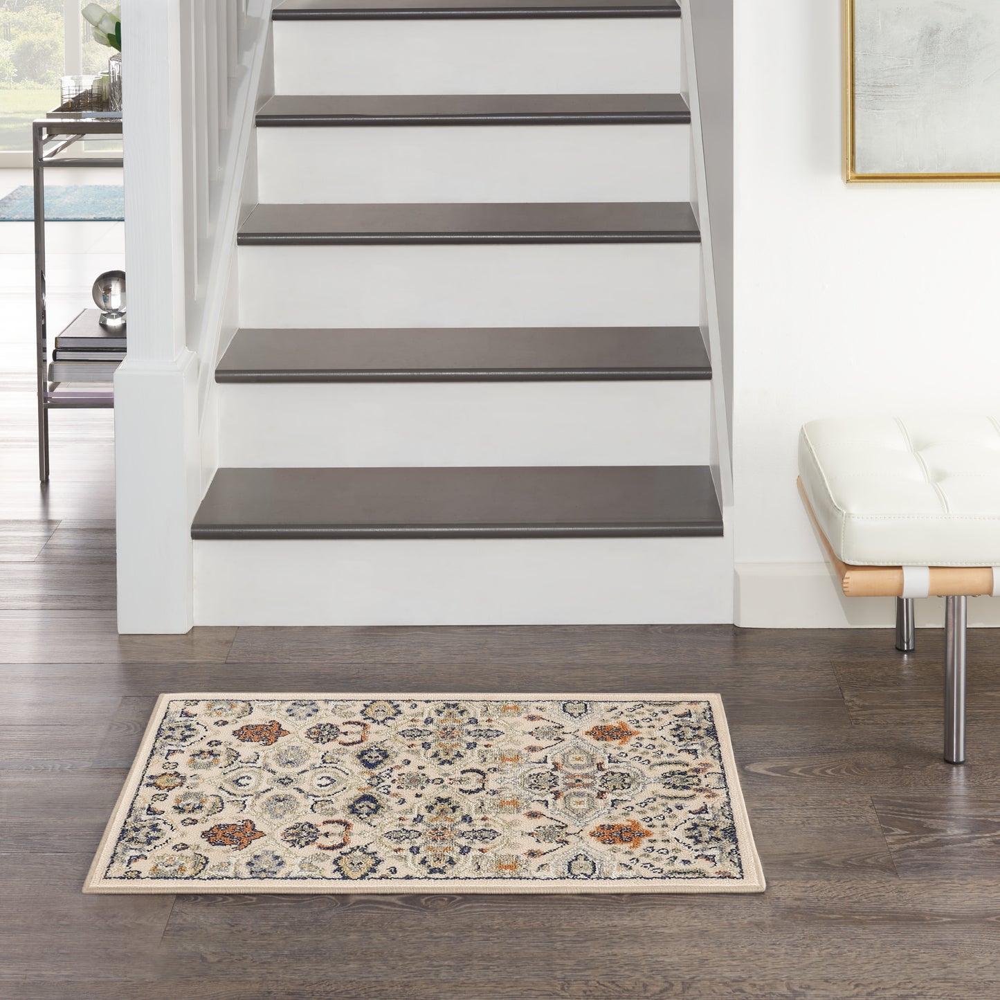 Nourison Allur 2' x 3' Beige Bohemian Indoor Rug