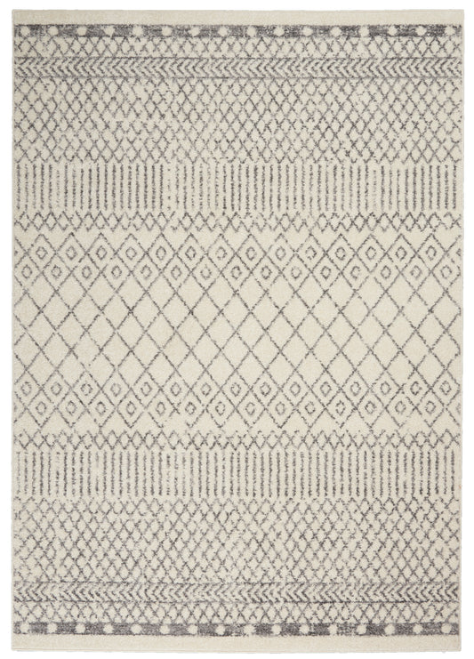 Nourison Passion 3'9" x 5'9" Ivory/Grey Bohemian Indoor Rug