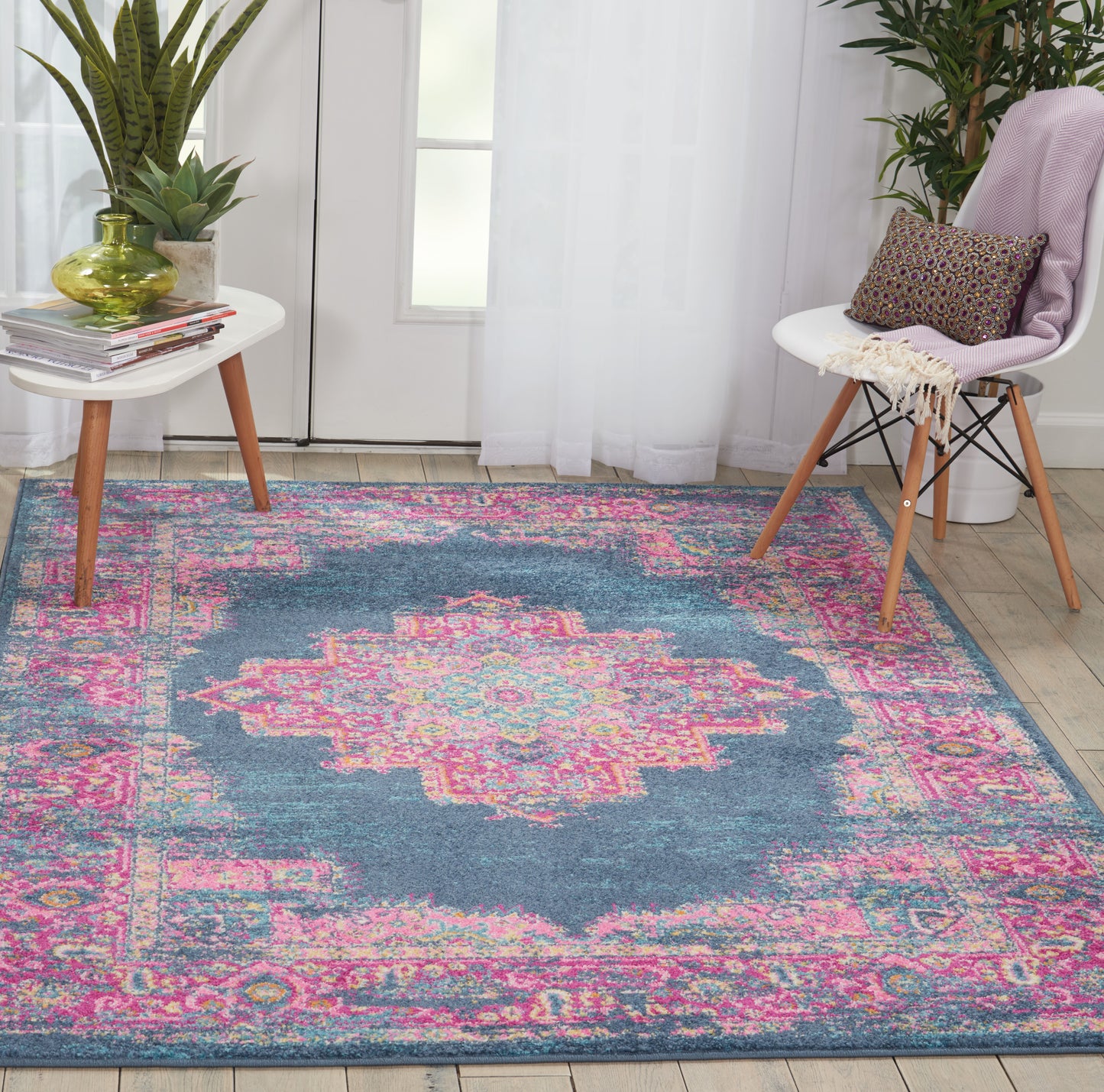 Nourison Passion 5'3" x 7'3" Blue Bohemian Indoor Rug