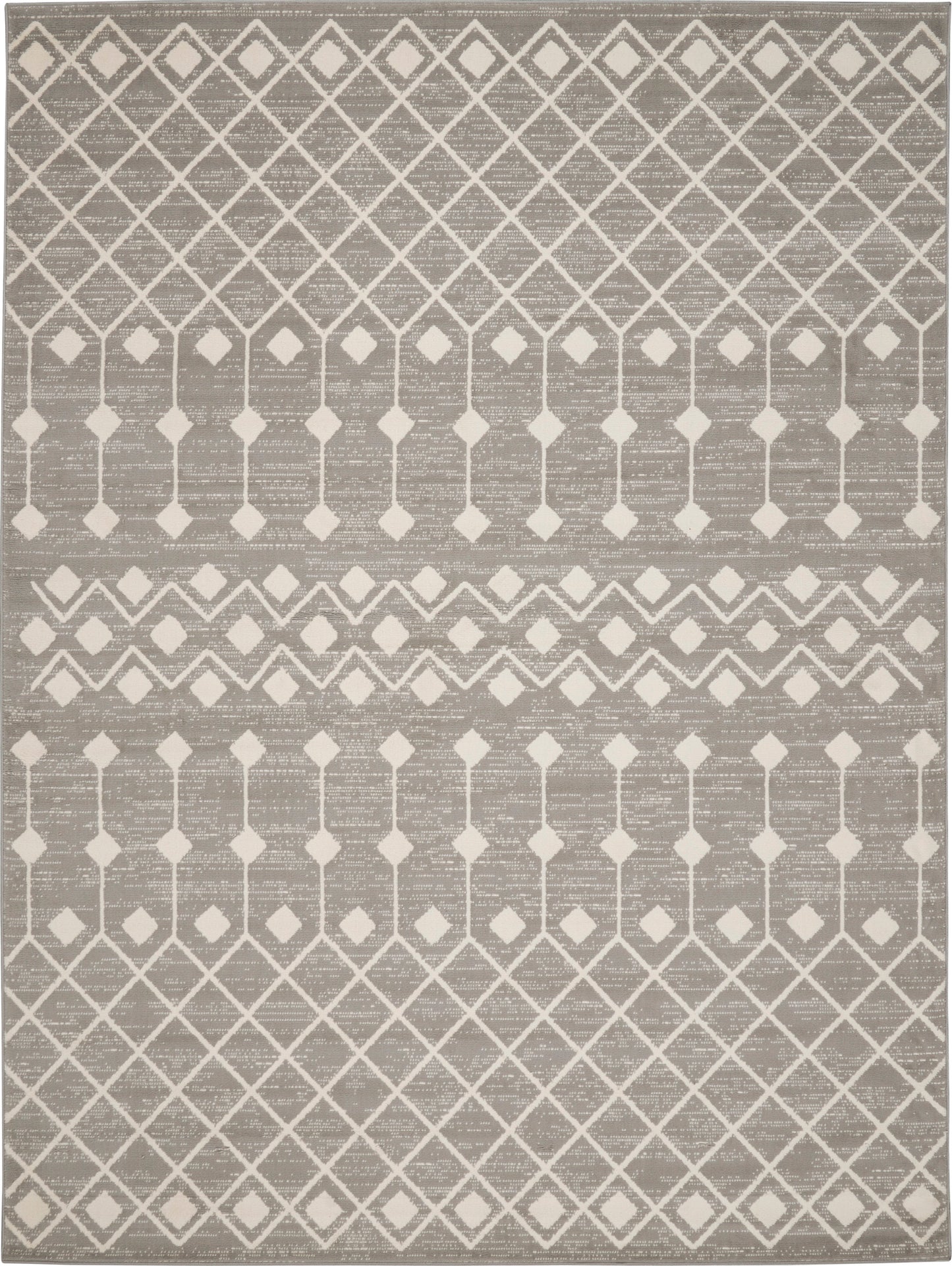 Nourison Grafix 8'6" x 12' Grey Bohemian Indoor Rug