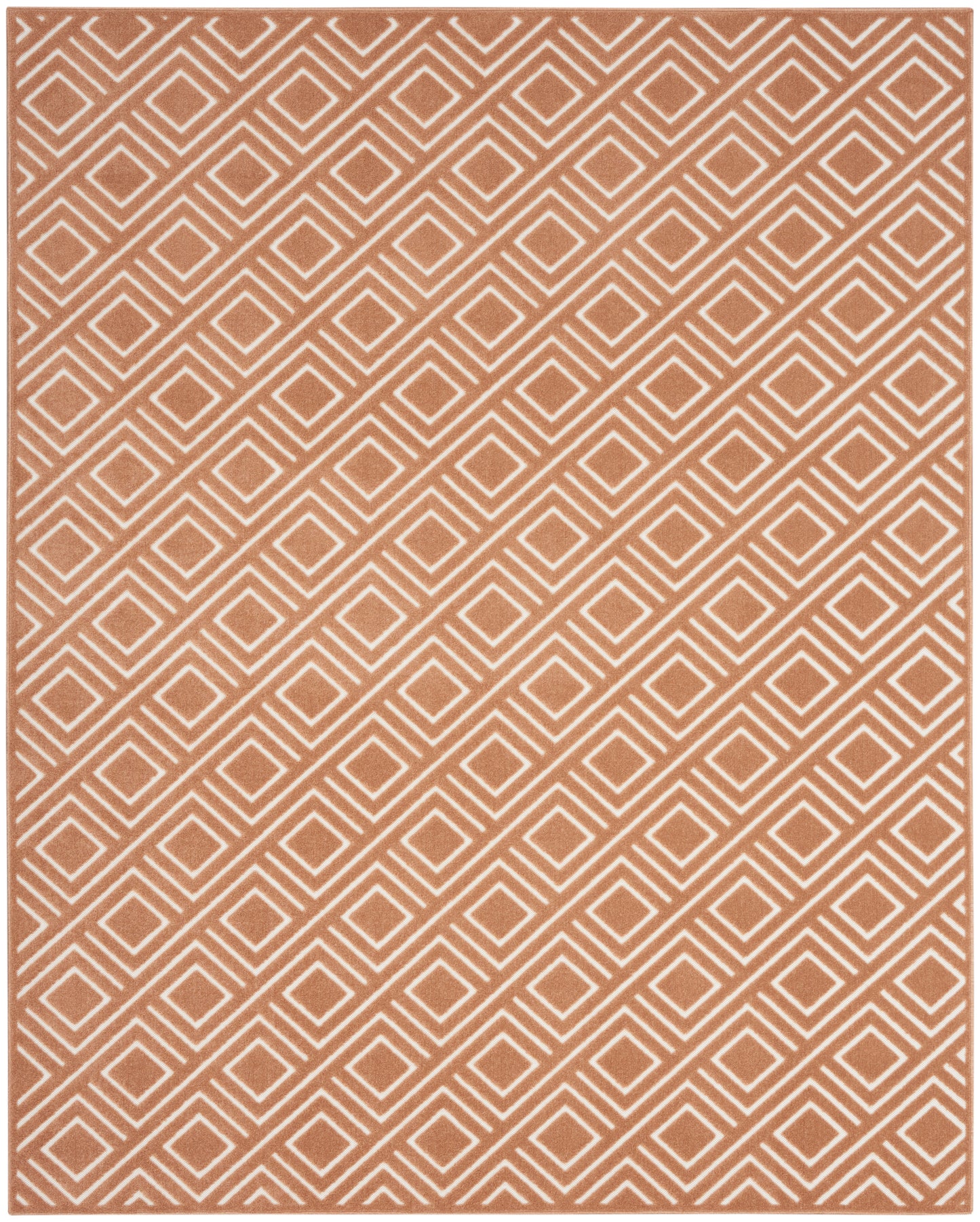 Nourison Care Free 9'2" x 12' Copper Modern Indoor Rug