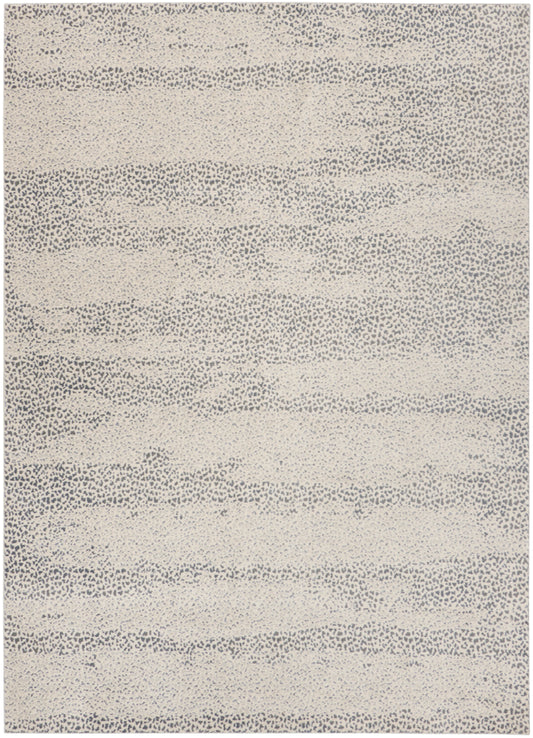 Inspire Me! Home Décor Elegance 5'3" x 7'3" Beige Grey Modern Indoor Rug