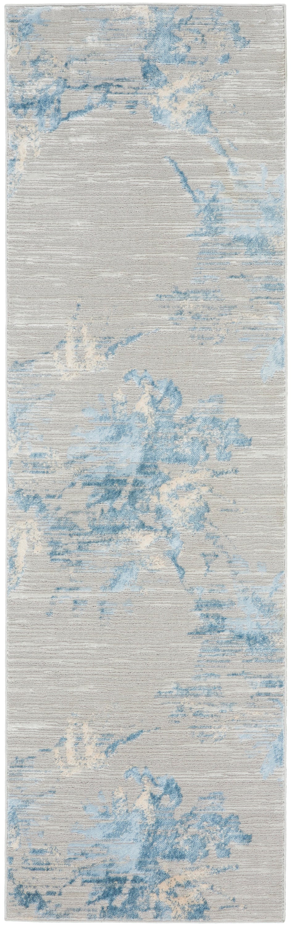 Calvin Klein CK005 Enchanting 2'3" x 7'3" Grey Sky Contemporary Indoor Rug