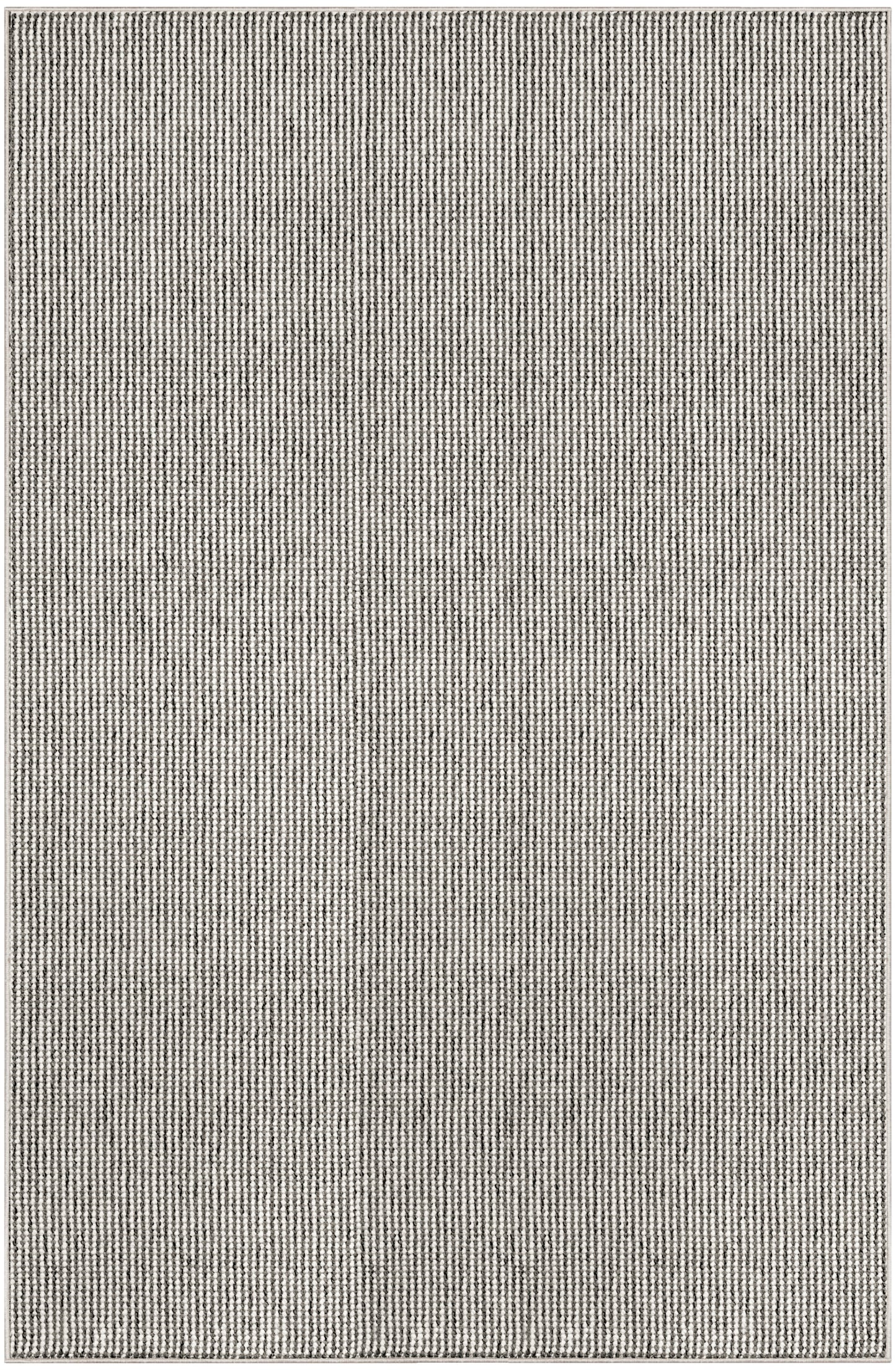 Nourison Natural Texture 3'11" x 5'11" Ivory Grey Farmhouse Indoor Rug