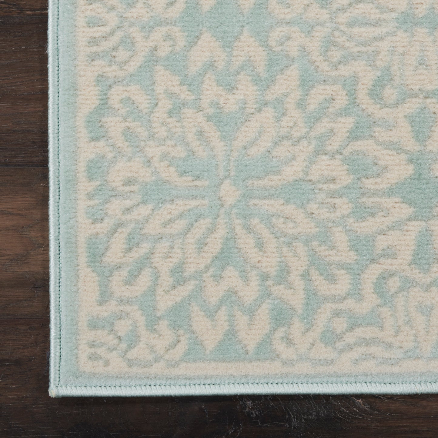 Nourison Jubilant 2'3" x 7'3" Ivory Green Farmhouse Indoor Rug