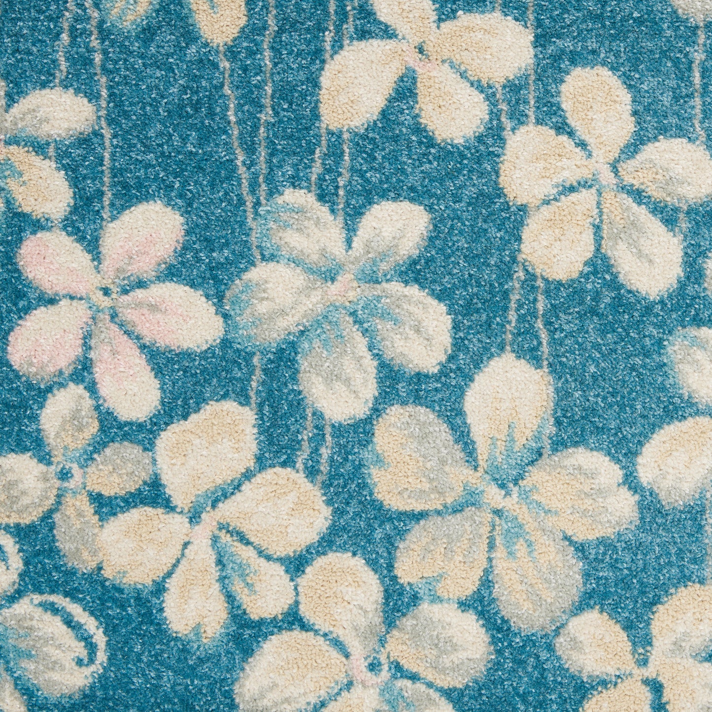 Nourison Tranquil 4' x 6' Turquoise Contemporary Indoor Rug