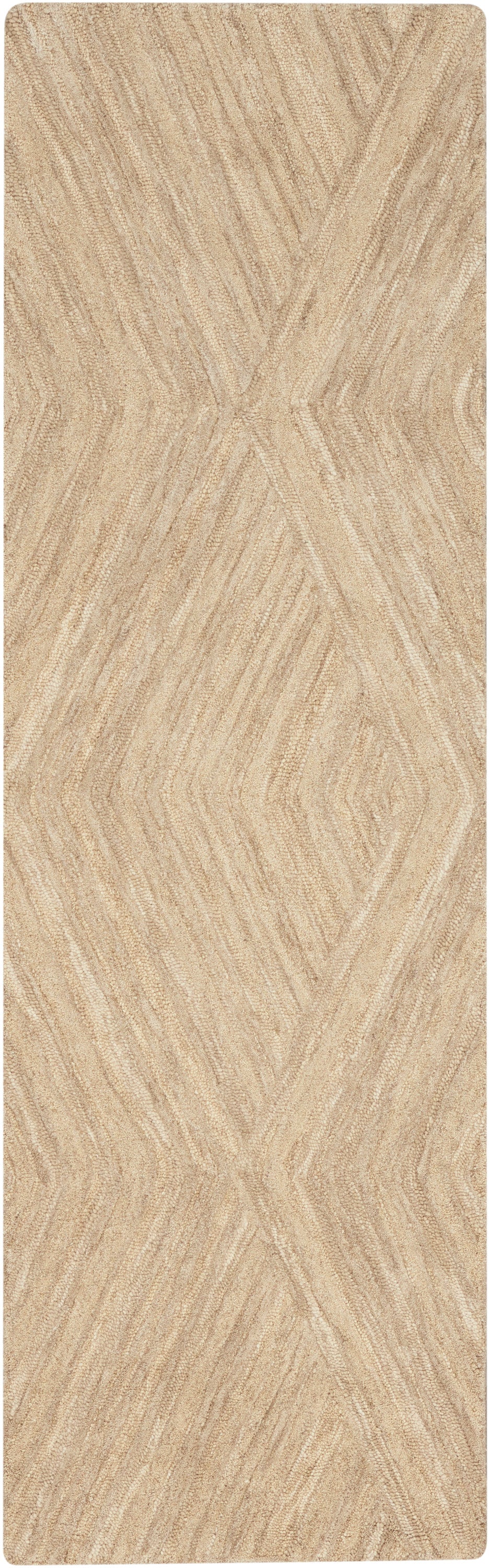 Nourison Graceful 2'3" x 7'6" Taupe Modern Indoor Rug