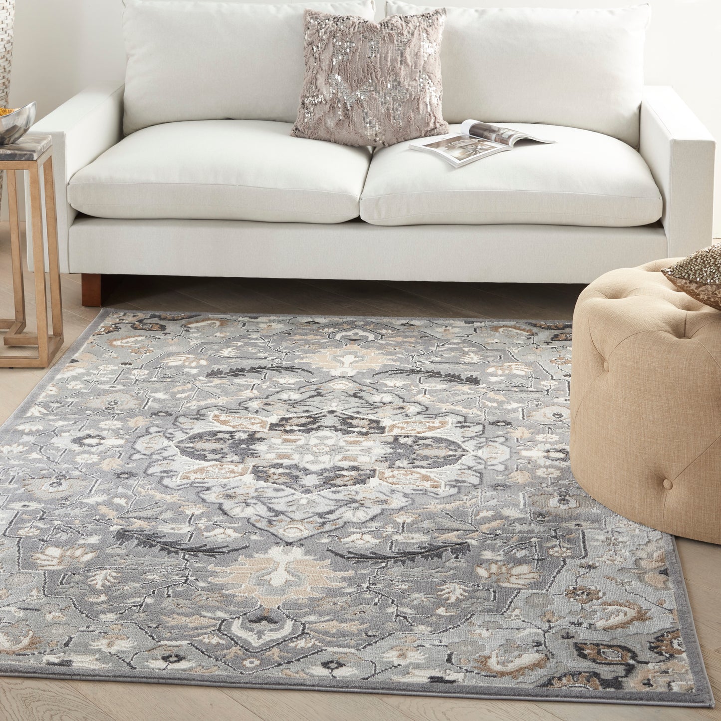 Nourison Elation 6' x 9' Grey Transitional Indoor Rug