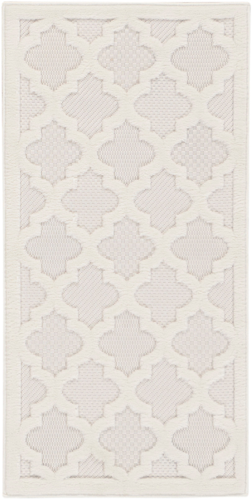 Nourison Easy Care 2' x 4' Ivory White Modern Rug