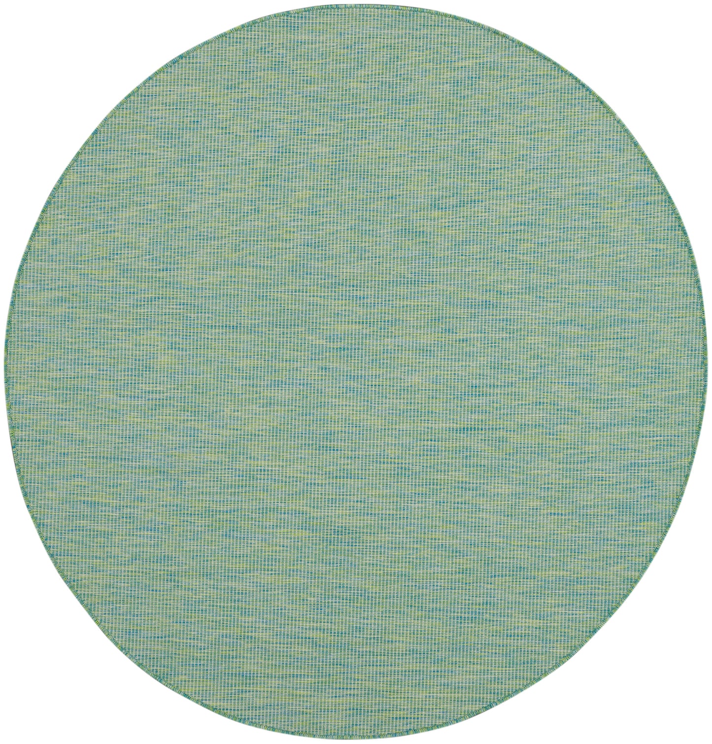 Nourison Positano 6' x Round Blue Green Modern Rug