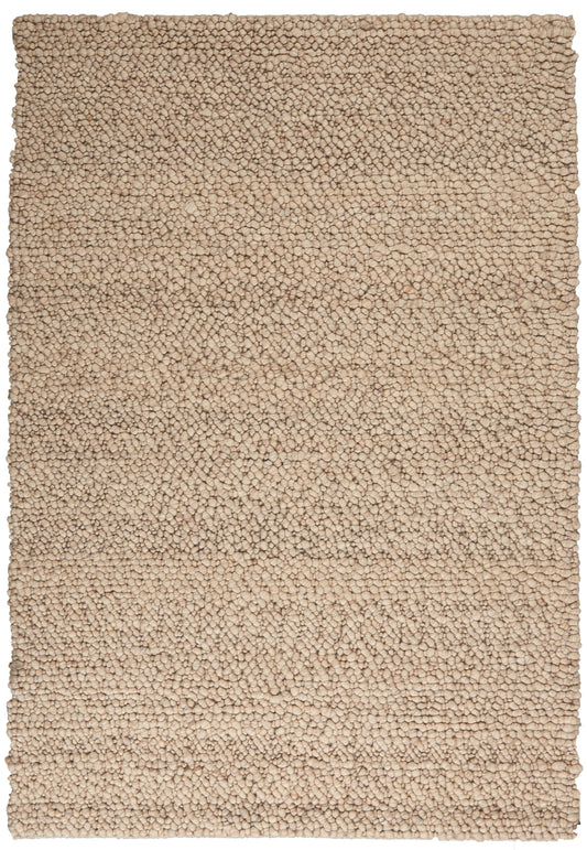 Calvin Klein Riverstone 4' x 6' Mocha Farmhouse Indoor Rug