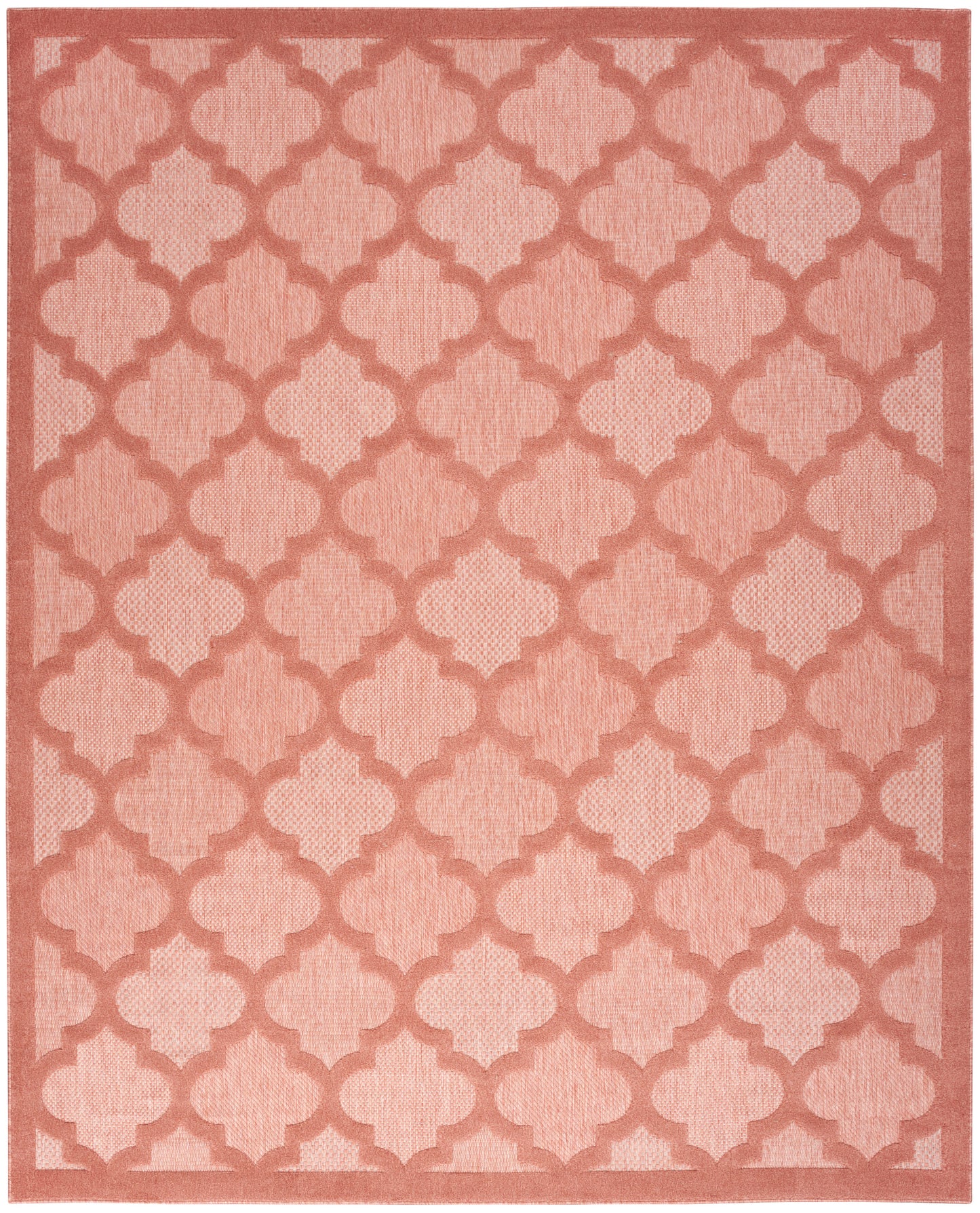 Nourison Easy Care 8' x 10' Coral Orange Modern Rug