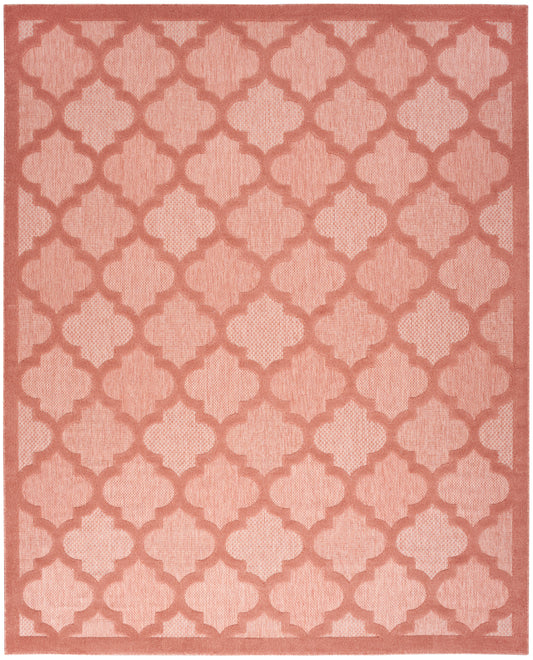 Nourison Easy Care 8' x 10' Coral Orange Modern Rug