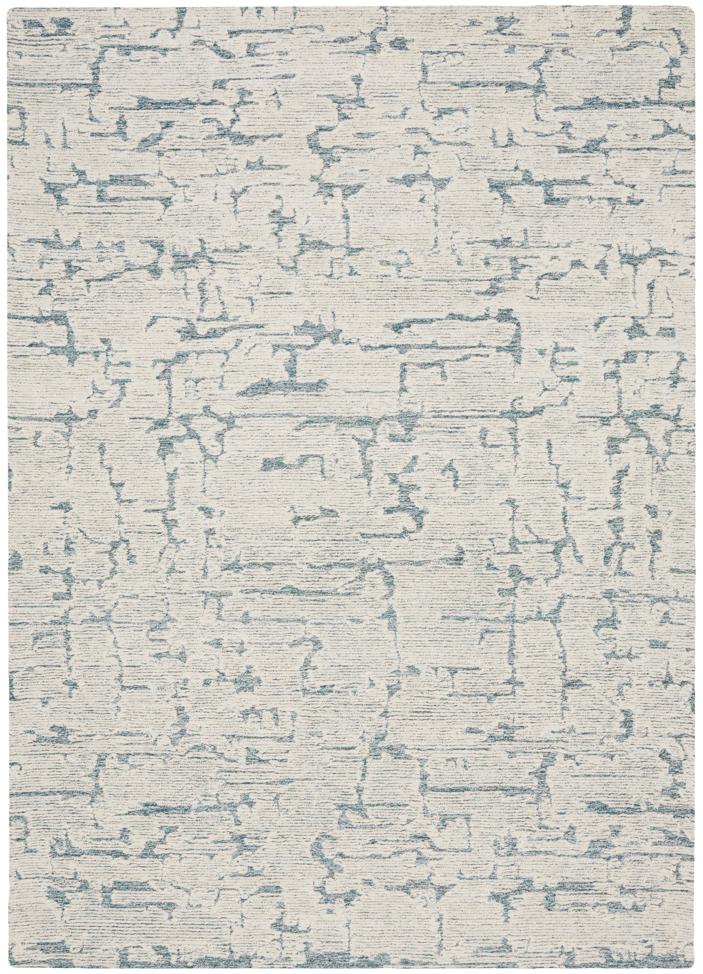 Calvin Klein CK009 Sculptural 5'3" x 7'3" Teal Modern Indoor Rug