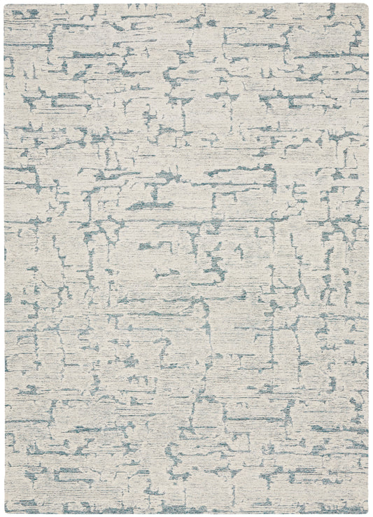 Calvin Klein CK009 Sculptural 5'3" x 7'3" Teal Modern Indoor Rug