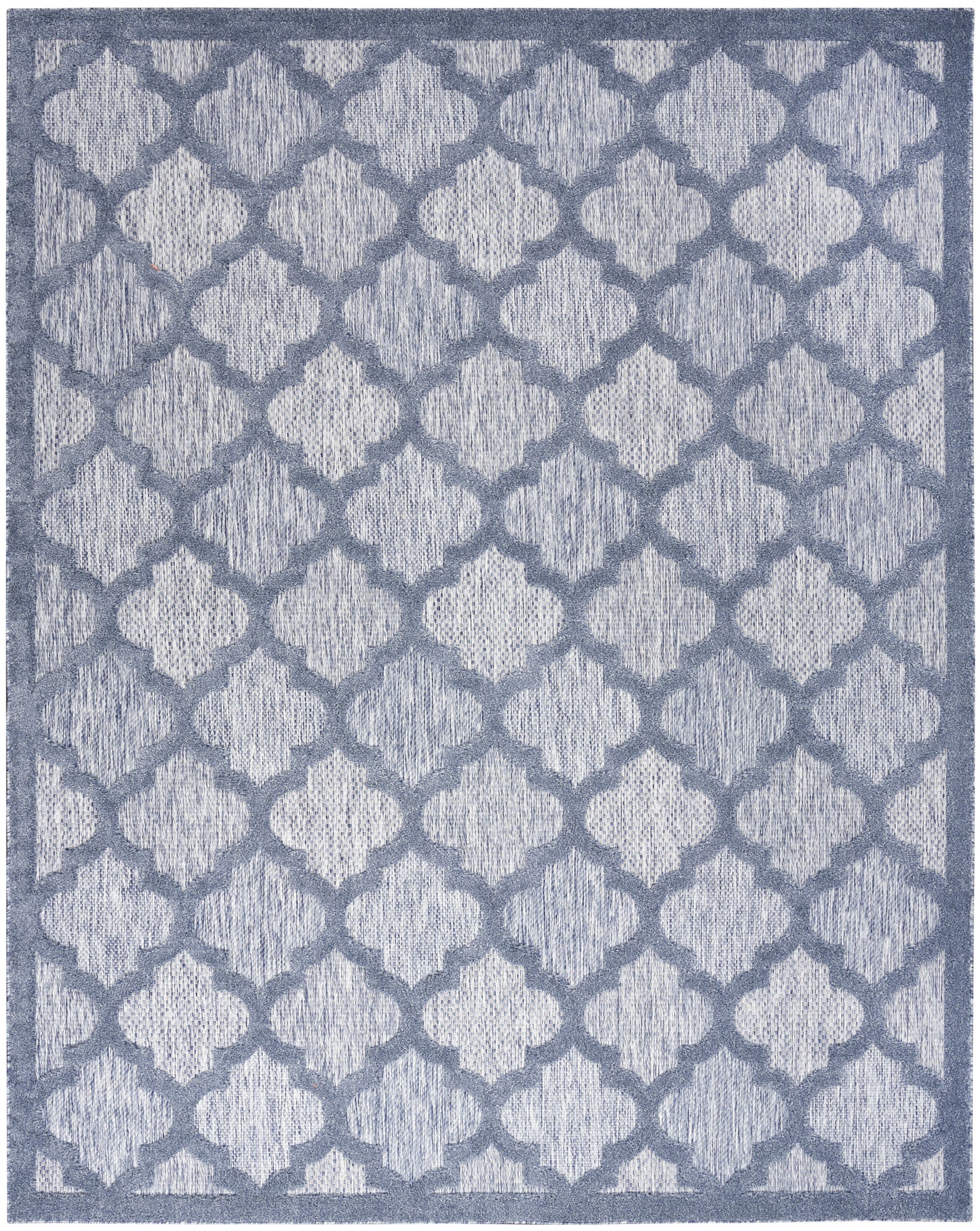 Nourison Easy Care 8' x 10' Denim Blue Modern Rug