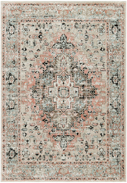 Nourison Washable Decor 9' x 12' Peach Vintage Indoor Rug