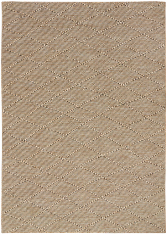 Nourison Washable Solutions 4' x 6' Natural Modern Rug