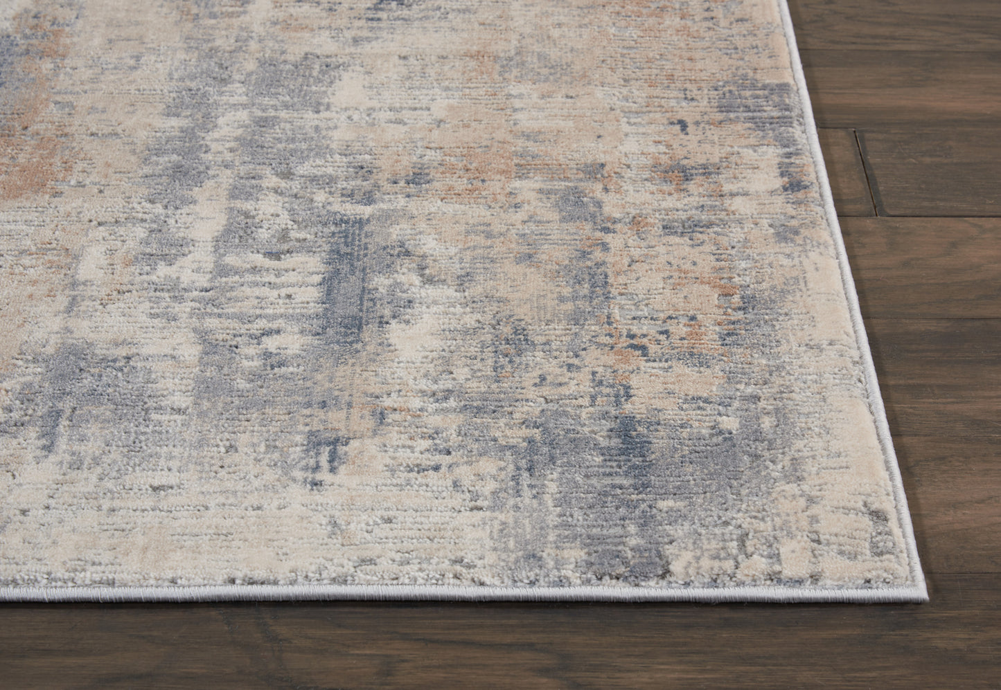 Nourison Rustic Textures 2'2" x 7'6" Beige Grey Modern Indoor Rug