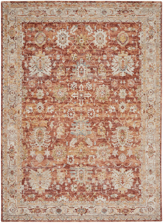 Nourison Sahar 9'3" x 12'7" Rust Persian Indoor Rug