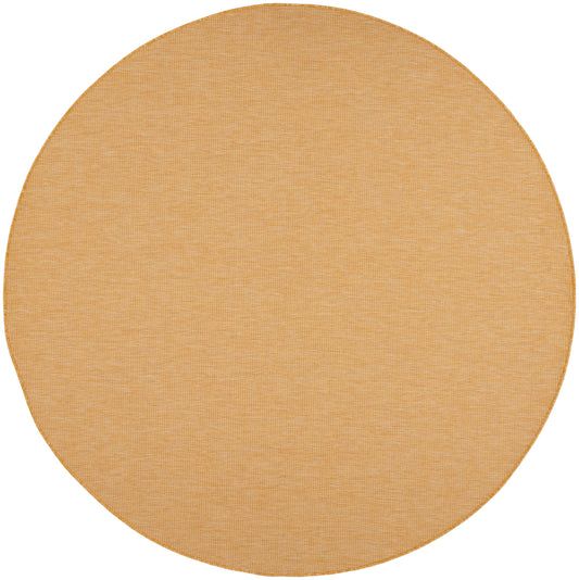 Nourison Positano 8' x Round Yellow Modern Rug