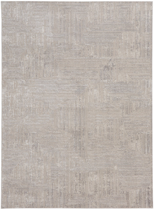 Calvin Klein CK024 Irradiant 7'10" x 9'10" Silver Modern Indoor Rug