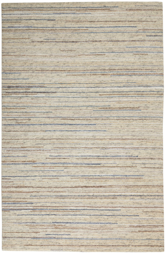 Nourison Plateau 5'6" x 7'5" Ivory Modern Indoor Rug