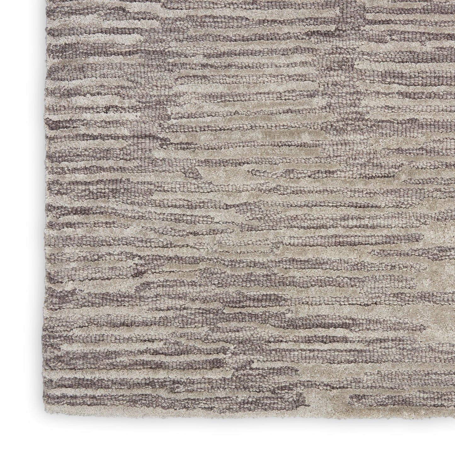 Calvin Klein CK010 Linear 2'3" x 8' Grey Modern Indoor Rug