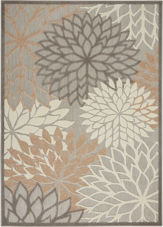 Nourison Aloha 6' x 9' Natural Tropical Rug