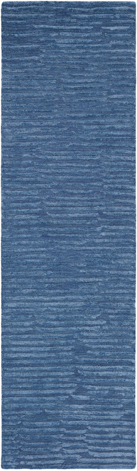 Calvin Klein CK010 Linear 2'3" x 8' Blue Modern Indoor Rug