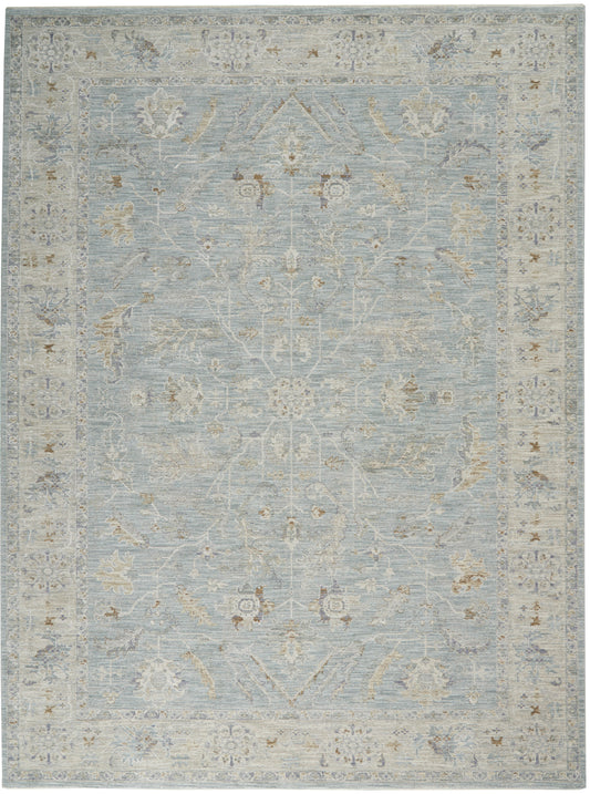 Nourison Infinite 9'3" x 12'7" Blue Vintage Indoor Rug