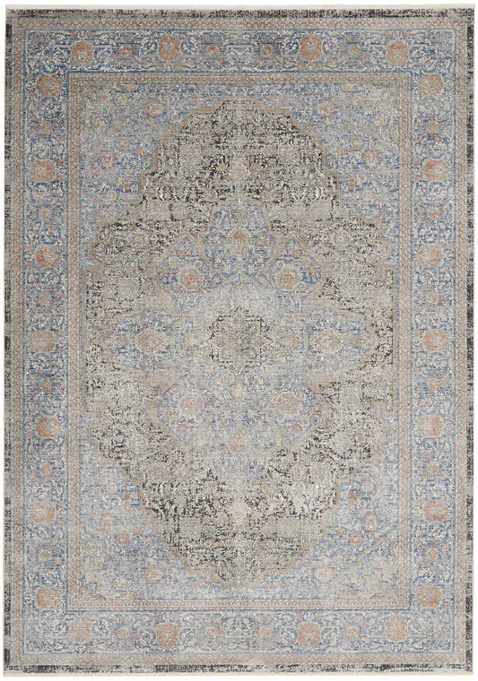 Nourison Starry Nights 9'10" x 12'6" Blue Vintage Indoor Rug