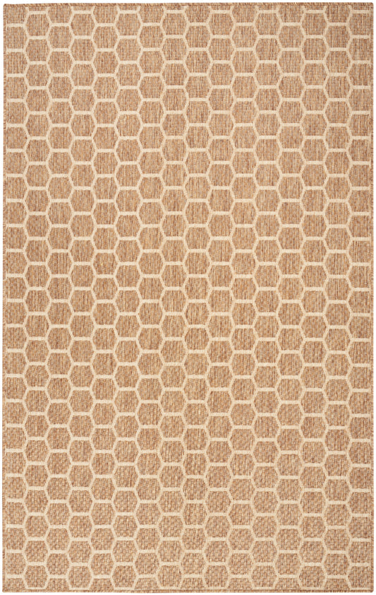 Nourison Twist Reversible 5' x 7' Natural Modern Rug