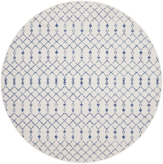 Nourison Whimsicle 8' x Round Ivory Bohemian Indoor Rug