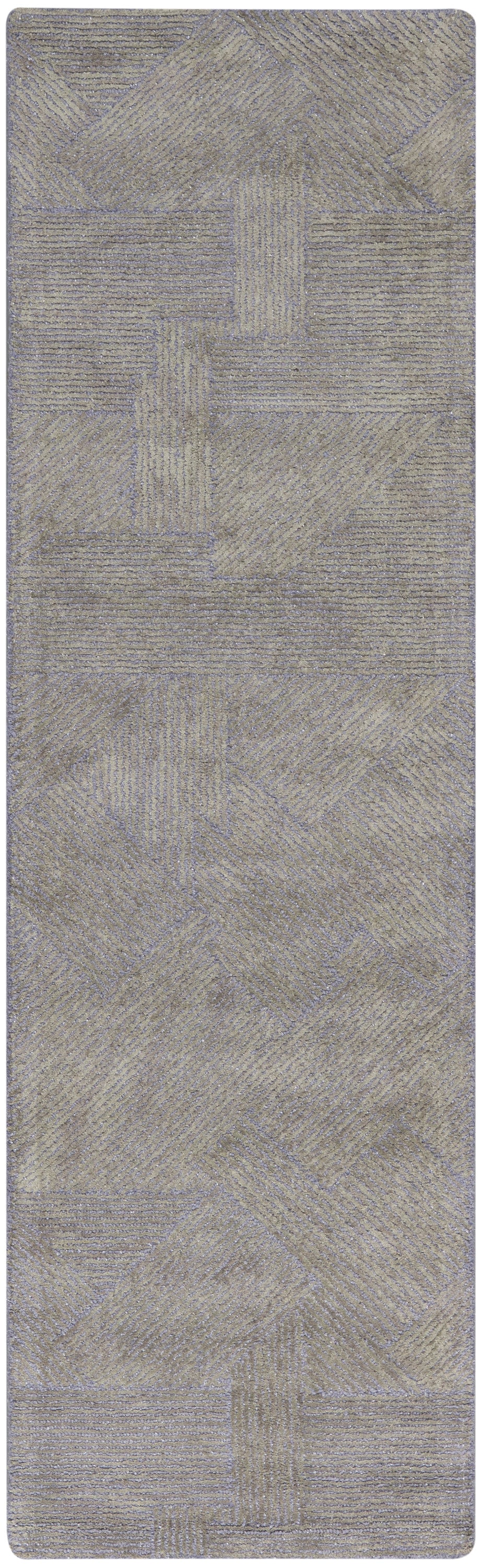 Michael Amini Ma30 Star 2'3" x 8' Slate Modern Indoor Rug