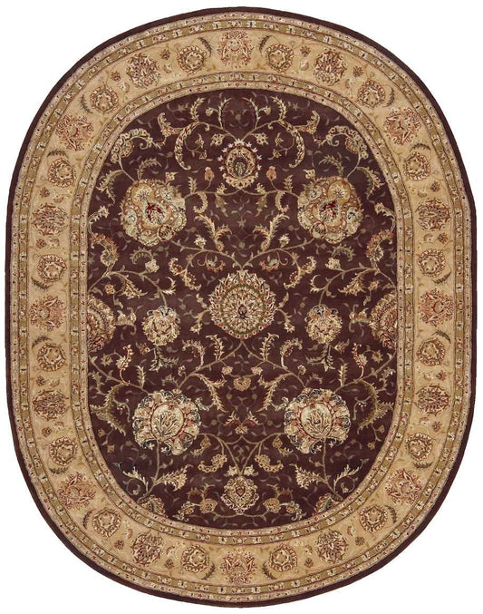 Nourison Nourison 2000 7'6" x 9'6" Oval Brown Traditional Indoor Rug