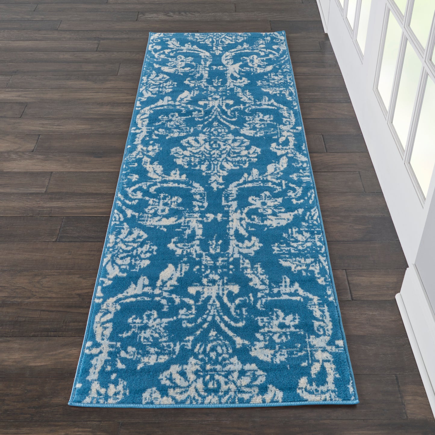 Nourison Jubilant 2'3" x 7'3" Blue Vintage Indoor Rug