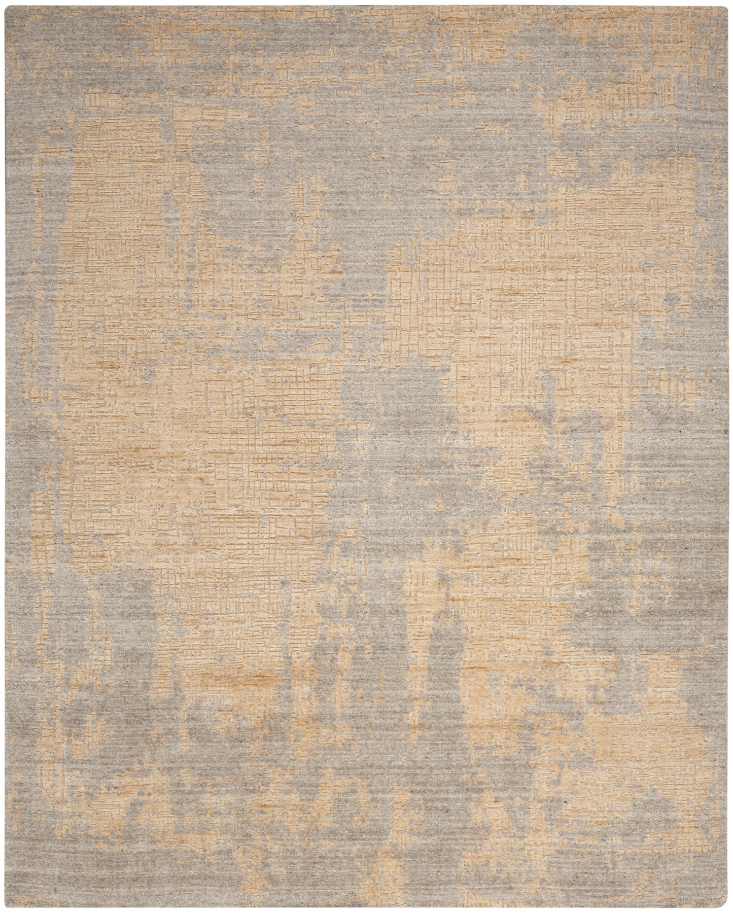 Nourison Harmony 8'6" x 11'6" Grey Gold Modern Indoor Rug