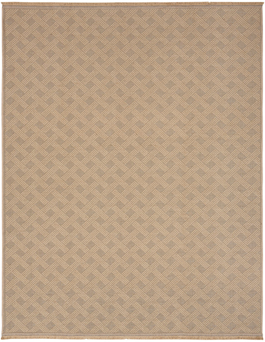 Nourison Washable Jute 7'10" x 9'10" Natural Modern Indoor Rug