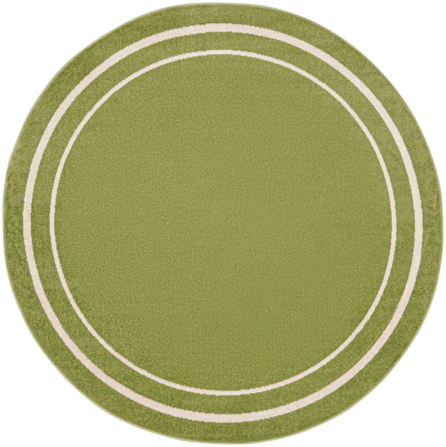 Nourison Nourison Essentials 8' x Round Green Ivory Contemporary Rug