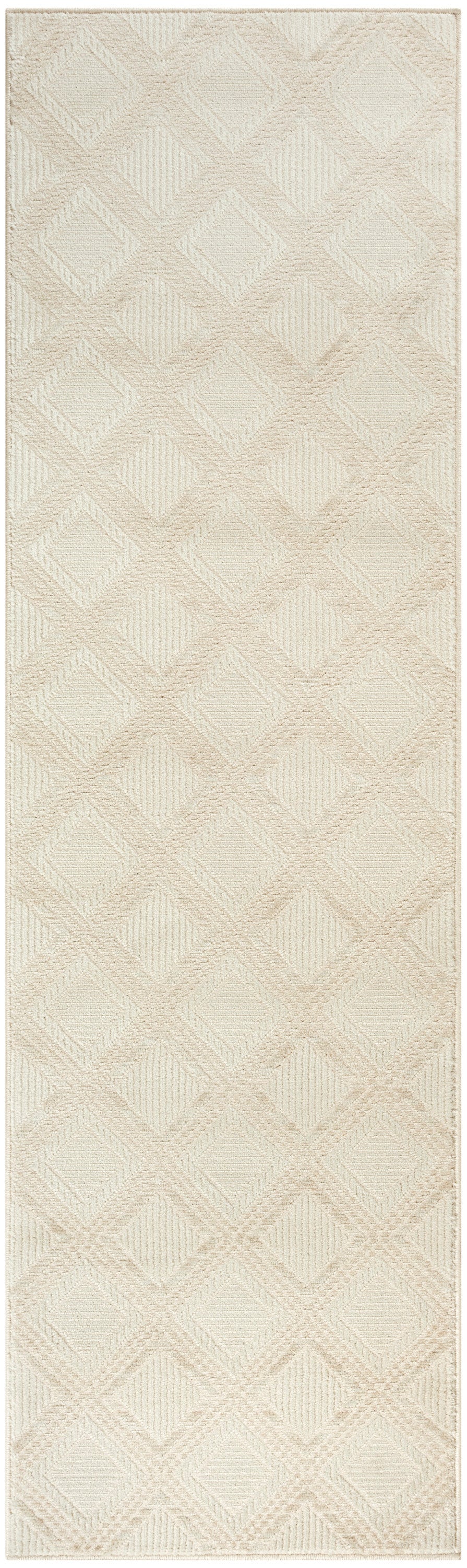 Nourison Serenity Home 2'2" x 7'6 Ivory Modern Indoor Rug