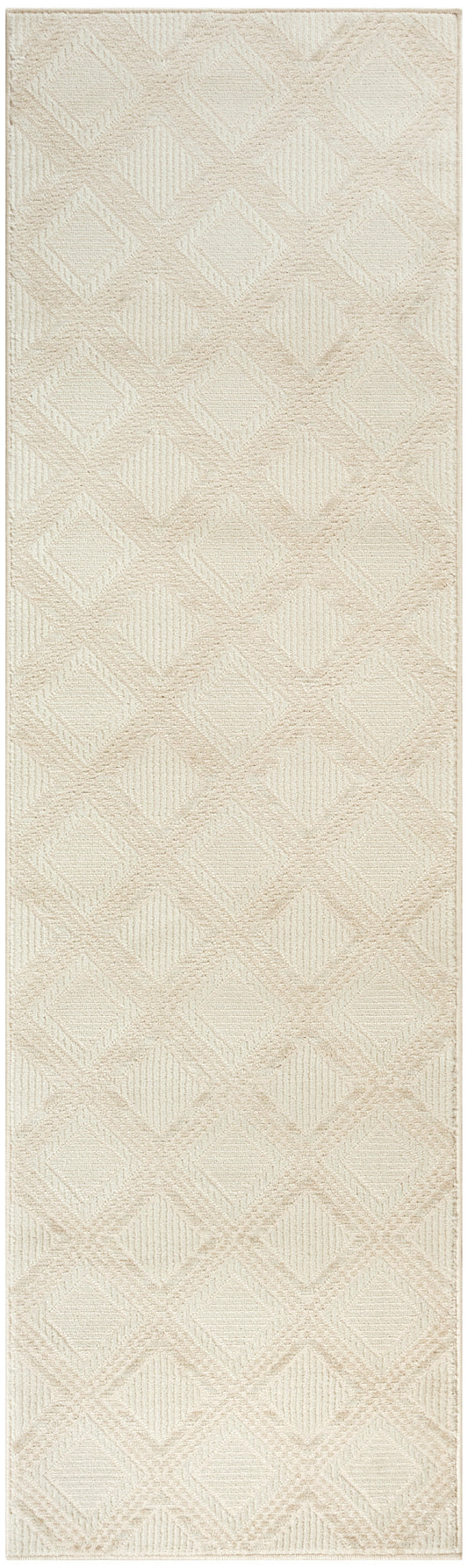 Nourison Serenity Home 2'2" x 7'6 Ivory Modern Indoor Rug