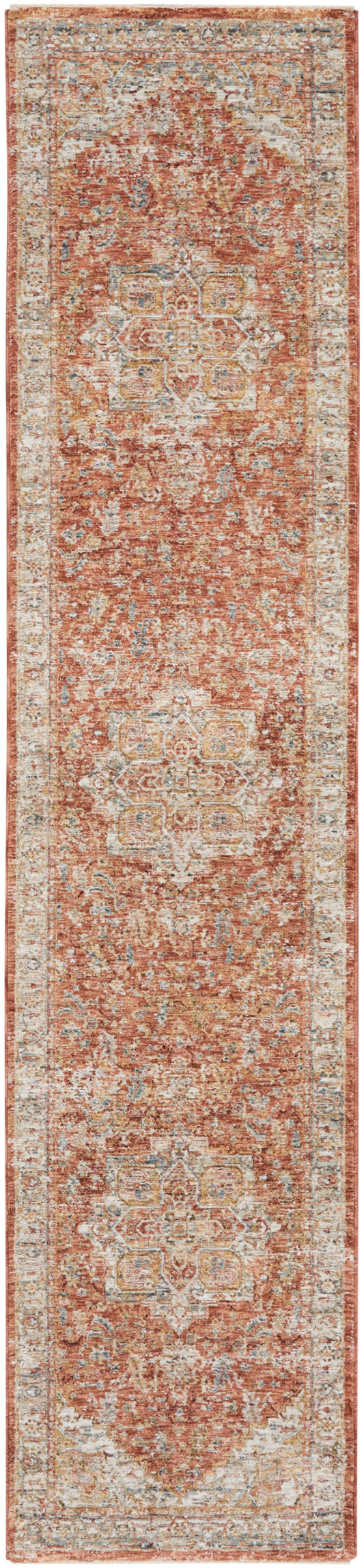 Nourison Sahar 2'3" x 10'2" Ivory Multicolor Vintage Indoor Rug