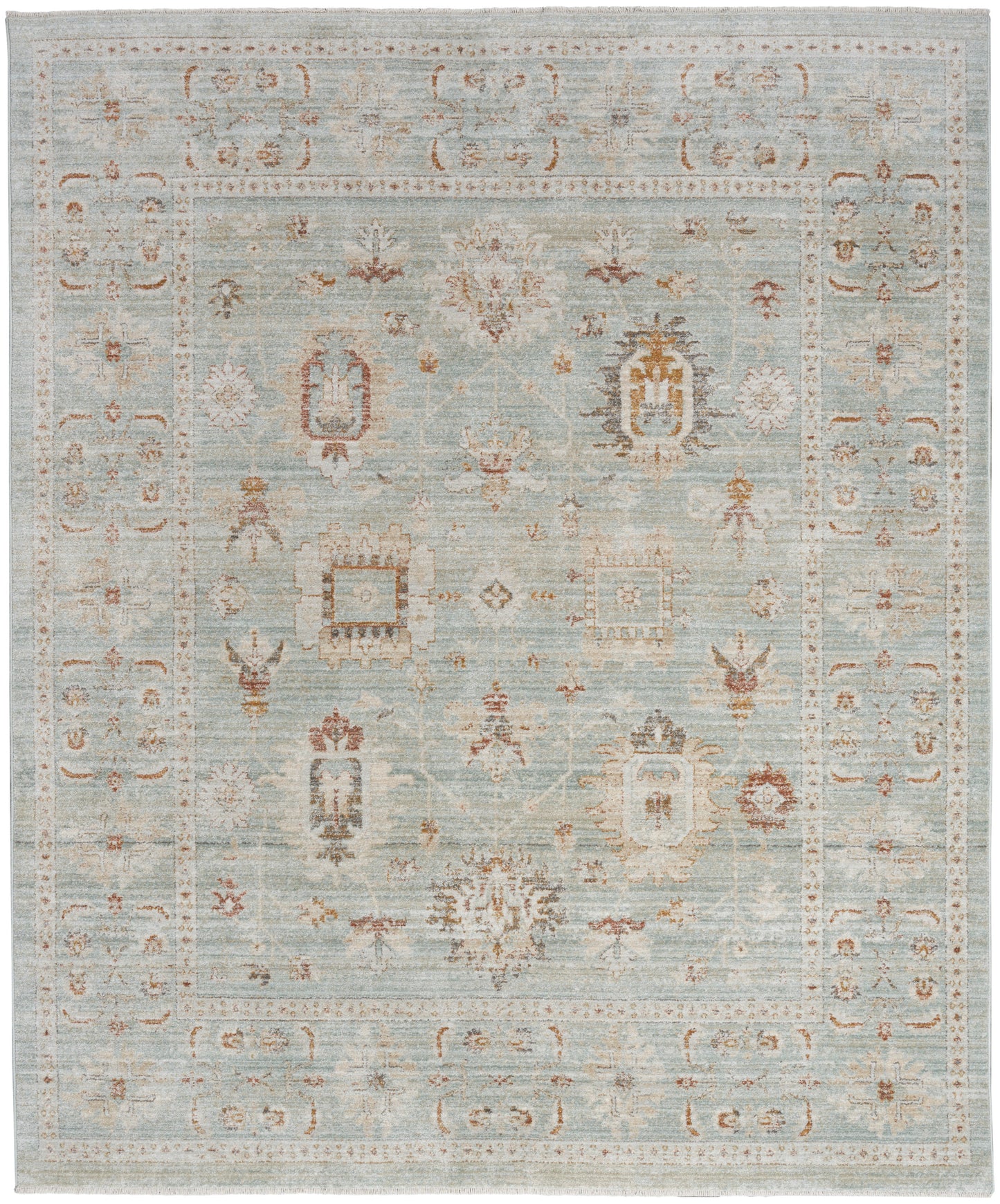 Nourison Traditional Home 7'10" x 10'1" Mint Vintage Indoor Rug