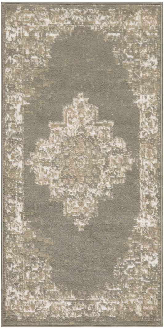 Nourison Grafix 2' x 4' Olive Vintage Indoor Rug