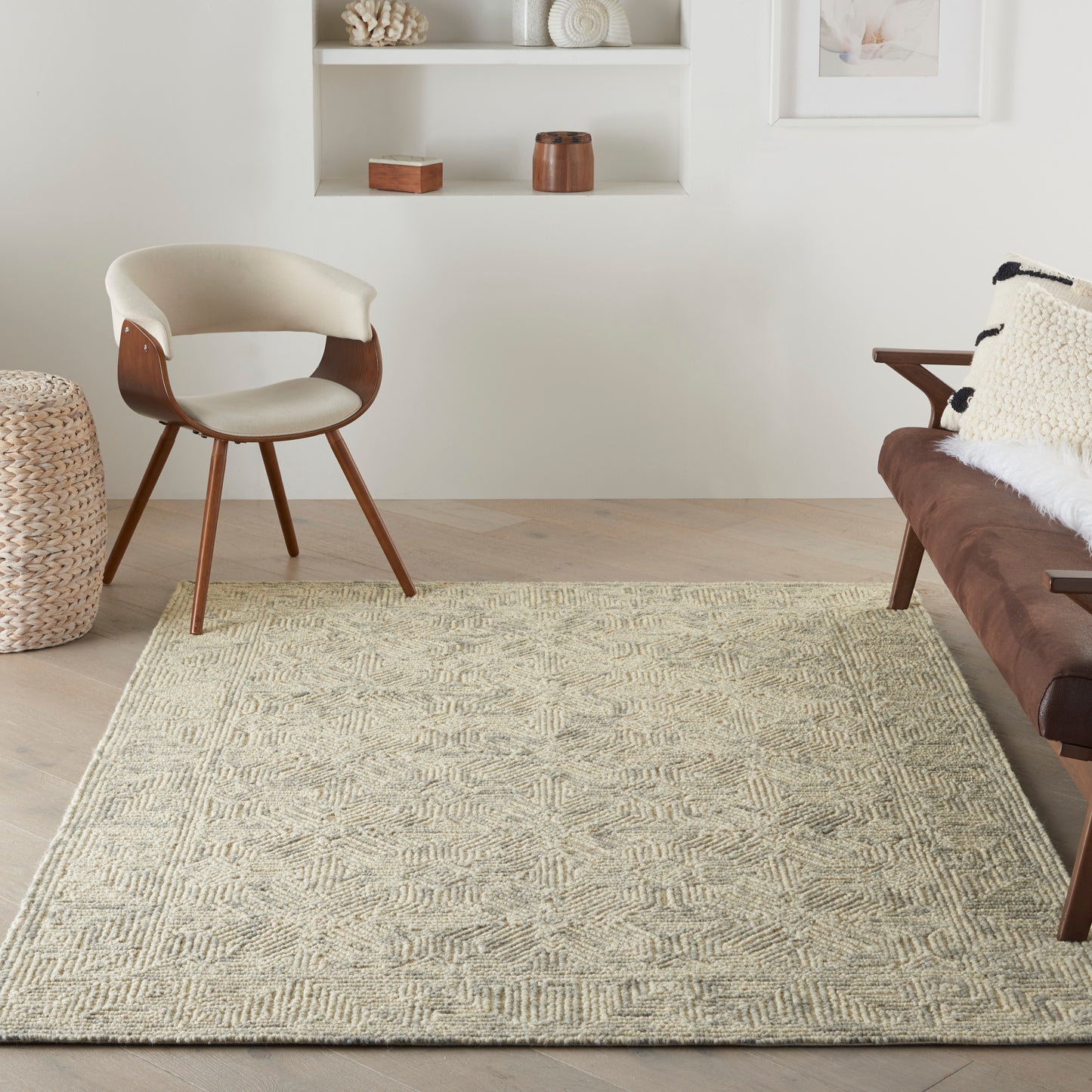 Nourison Colorado 3'9" x 5'9" Beige Grey Modern Indoor Rug