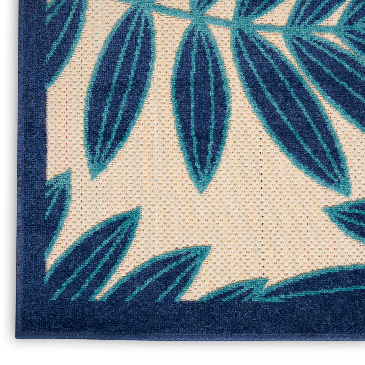 Nourison Aloha 6' x 9' Navy Tropical Rug